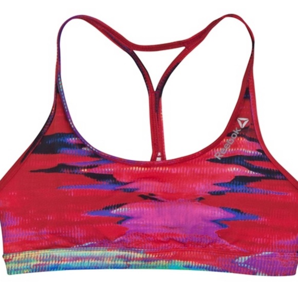 Reebok women’s size medium multicolored pull-on sports bras - Picture 10 of 10